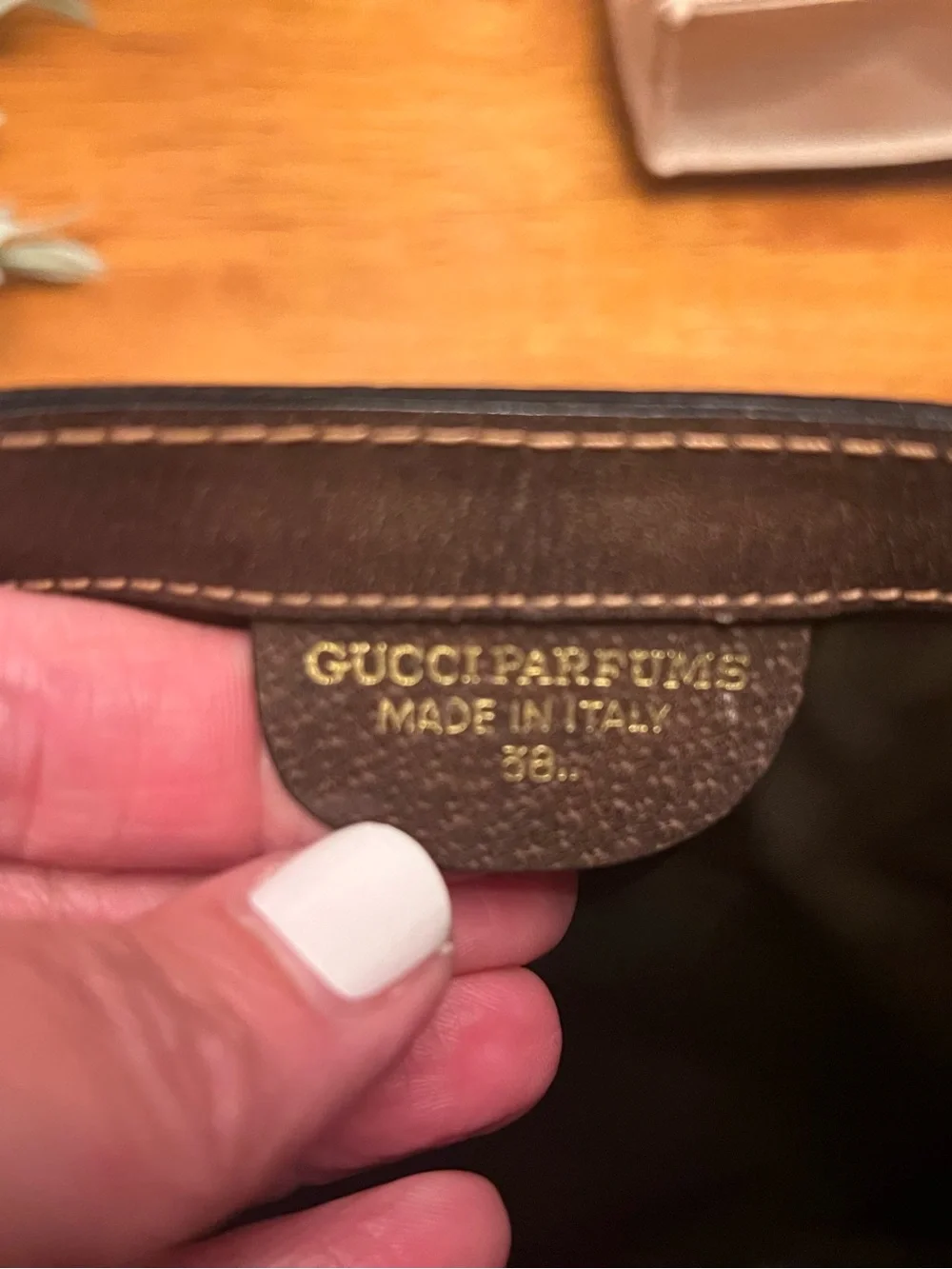 Gucci Supreme Canvas sherry line clutch Large size